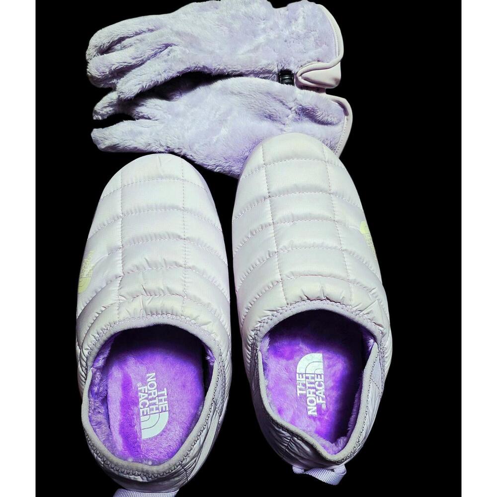 THERMOBALL™ Lavendar Fog/ Traction Mules V Sz 8 & Matching Osito Etip Gloves OS